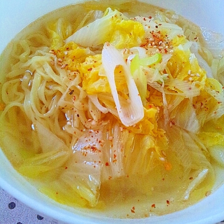 タンメン 白菜とねぎの簡単麺 レシピ 作り方 By ラズベリっち 楽天レシピ